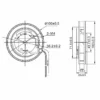 Centrifugal Blower, 100x100x25mm, 12V - view 5