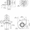 Centrifugal Blower, 140x100mm, 115, 217 ~ 250 CFM - view 5