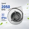 Centrifugal Blower, 150mm, ZIEHL-ABEGG, RD15S-2EP.WD.1L, 230V - view 2