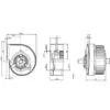 Centrifugal Blower, 150mm, ZIEHL-ABEGG, RD15S-2EP.WD.1L, 230V - view 3