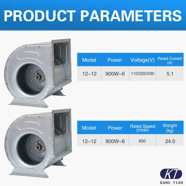 Centrifugal Blower, 220V, 900W - view 2