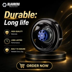 Centrifugal Blower, 24V, Plastic, Brushless