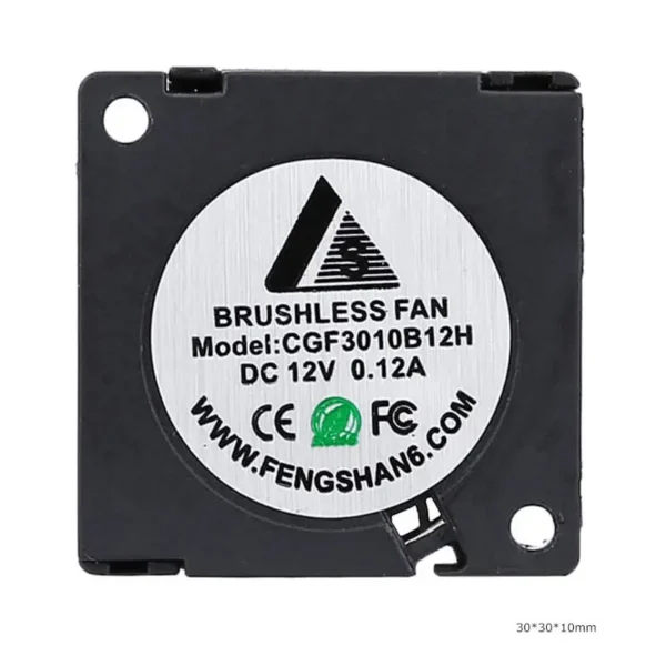 Centrifugal Blower, 30X30X10mm, 30mm, 5v, 12v