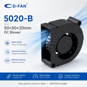 Centrifugal Blower, 5020, 50x50x20mm, 5V, 12V