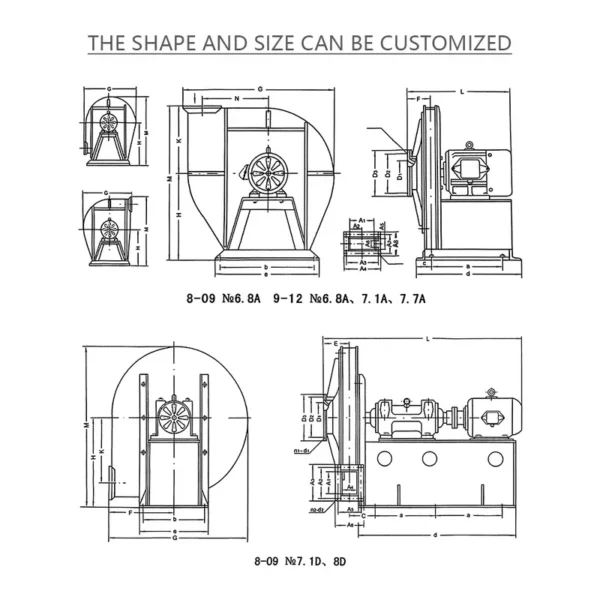 Centrifugal Blower, Cast, 9-19 - view 2