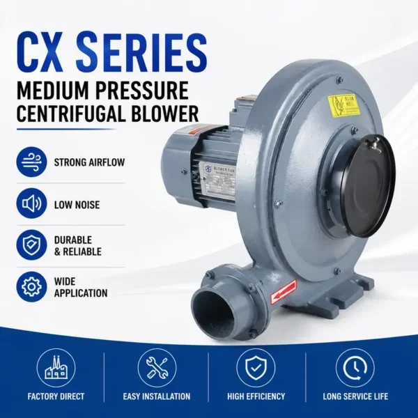 Centrifugal Blower, CX-75, Aluminium