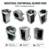 Centrifugal Blower, G2E133-DN77-12, 230V, 88W, Inverter - view 3