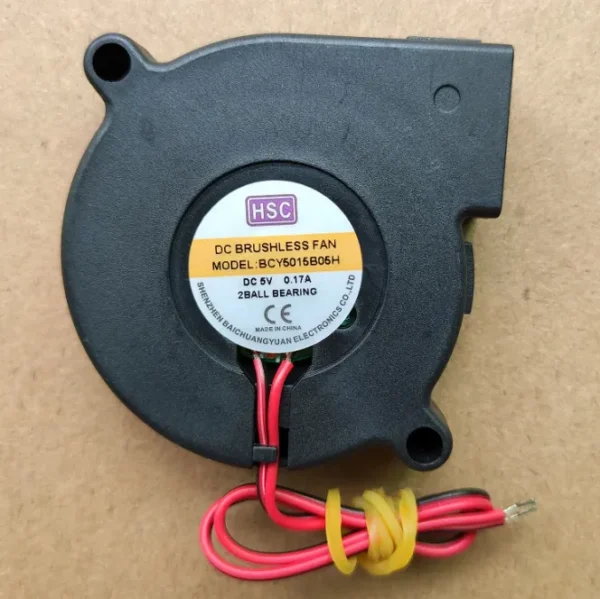 Centrifugal Blower, Plastic, Brushless, 50*50*15mm, 5000rpm
