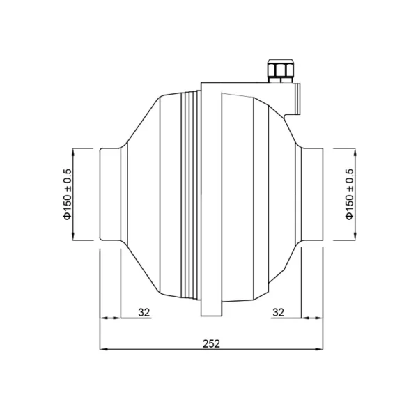 Centrifugal Blower, SZXF, Inline, 220V - view 6