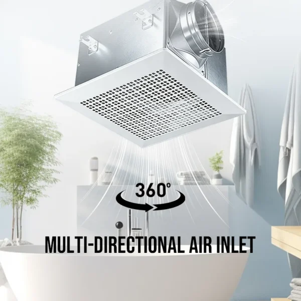 Centrifugal Ceiling Exhaust Fan, BPT, 220 V, Corded Electric - view 3