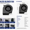 Centrifugal Cooling Blower, 97x97x33mm, 12, Electric - view 4