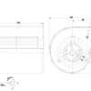 Centrifugal Cooling Fan, D2e146-ap47-79, 146mm, 230v, 300w - view 3
