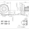 Centrifugal Dust Extraction Fan, PF-1503, 3HP, 380V, CFM - view 5