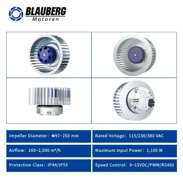 Centrifugal Fan, 108mm, Plastic, 220V, IP55 - view 3