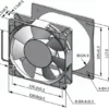 Centrifugal Fan, 120*120*25mm, PWM, PBT, 110-220V - view 5