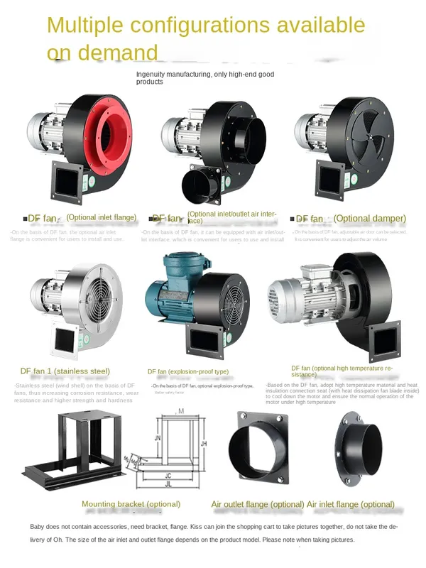 Centrifugal Fan, 220V/380V, Steel, 3000, RPM - view 2