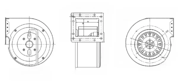 Centrifugal Fan, 230VAC, A.C. Source - view 6