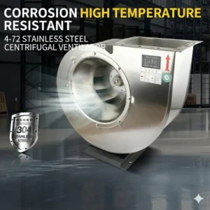 Centrifugal Fan, 304, Stainless, Steel, 4-72