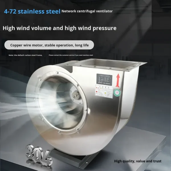 Centrifugal Fan, 304, Stainless, Steel, 4-72 - view 2