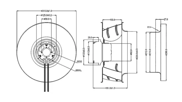 Centrifugal Fan, 310mm, PWM - view 5