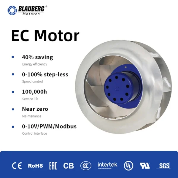 Centrifugal Fan, 380V, 400mm, BLDC - view 2