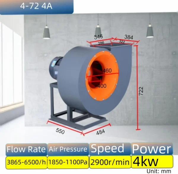 Centrifugal Fan, 3HP, 5HP - view 6