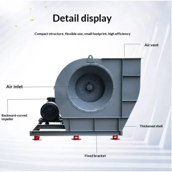 Centrifugal Fan, 4-72C, Explosion-Proof, Steel - view 5