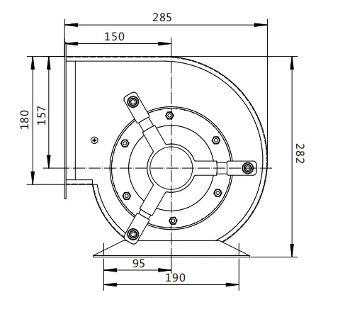 Centrifugal Fan, 7-5, 230V, HVAC - view 5