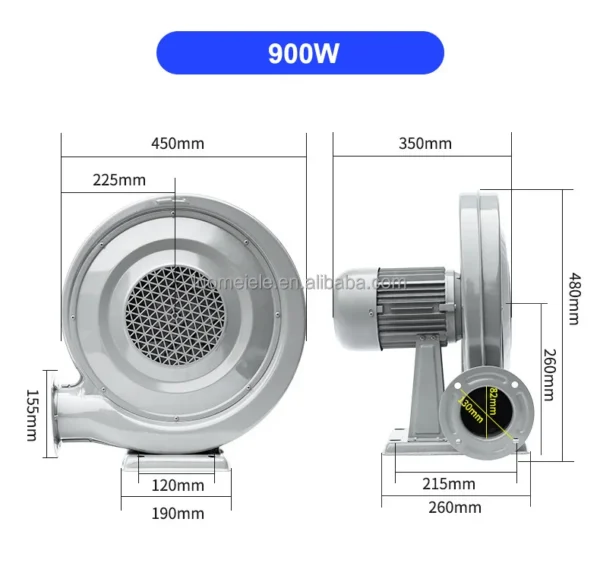 Centrifugal Fan, 900W, 220V, 380V - view 6
