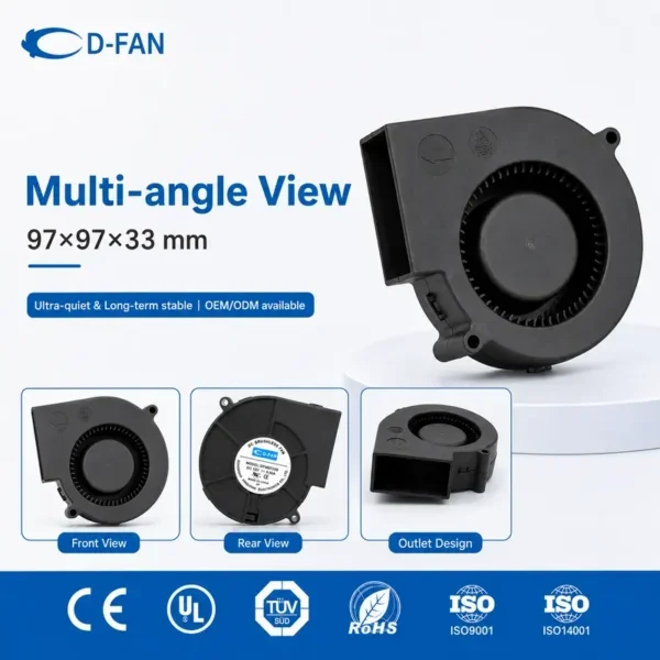 Centrifugal Fan, 9733, 97mm, 12v, 24V