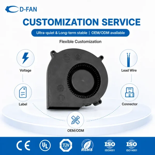 Centrifugal Fan, 9733, 97mm, 12v, 24V - view 2