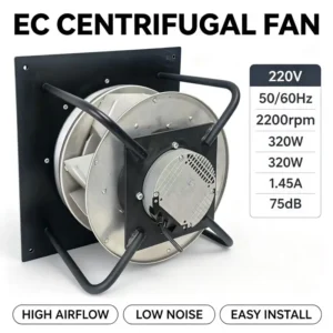 Centrifugal Fan, B3P310-EC102-013, 220V, 50/60HZ