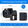 Centrifugal Fan, CY100, 75mm, 220V - view 3