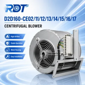 Centrifugal Fan, D2D160-CE02-11, 230 V, Corded Electric