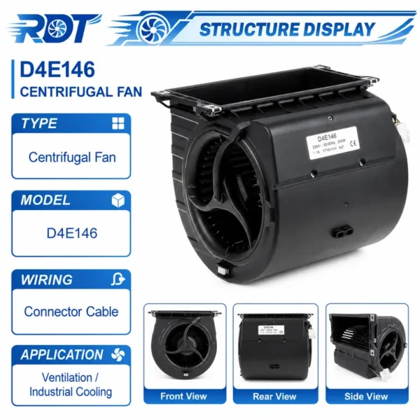 Centrifugal Fan, D4E146, 230V, 146mm - view 2