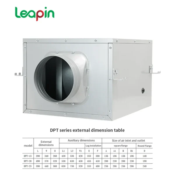 Centrifugal Fan, DPT, Inline - view 5