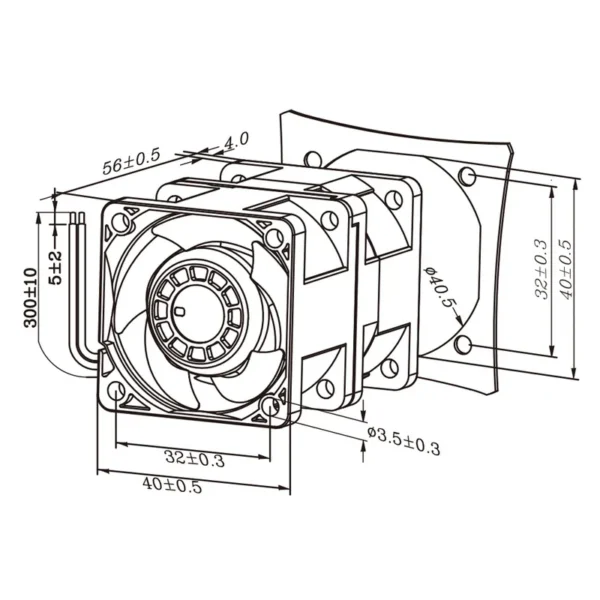 Centrifugal Fan, INNOOTEC, 12v, 4056 - view 3