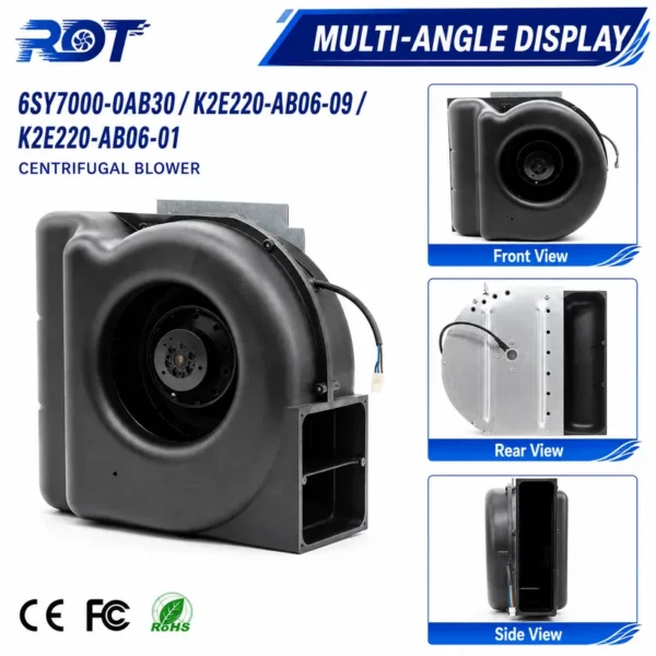 Centrifugal Fan, K2E220-AB06-01, 230V, Corded Electric - view 6