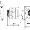 Centrifugal Fan, K3G355-PV70-01/F01, 380-480V, 2900W, AHU - view 3