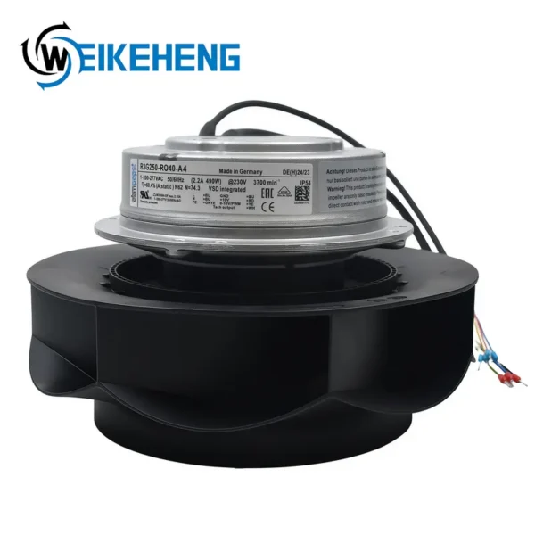Centrifugal Fan, R3G250-RO40-A4, 230V, Inverter, Radial - view 4