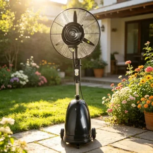 Centrifugal Water Mist Fan, 3-Speed, 260 W, Metal