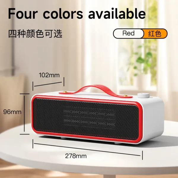 Ceramic Desktop Space Heater, Portable, PTC - view 6