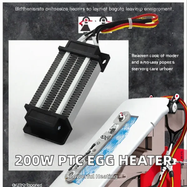 Ceramic Electric Air Heater, 200W, 12V, PTC, 120*50mm - view 2