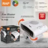 Ceramic Electric Ptc Fan, Plastic, 2000W, Portable - view 6