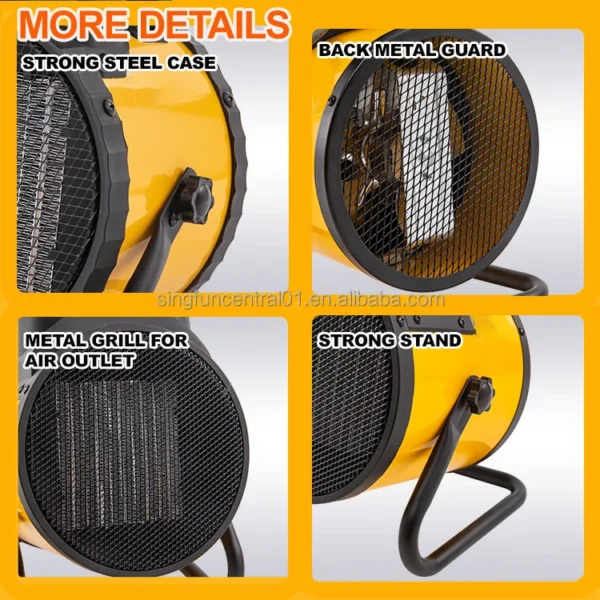 Ceramic Elements Electric Fan, 220V, 3KW, PTC - view 4