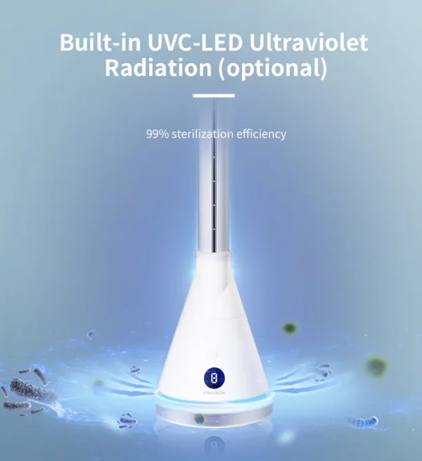 Ceramic Heating Bladeless Tower, Electric, Plastic - view 3