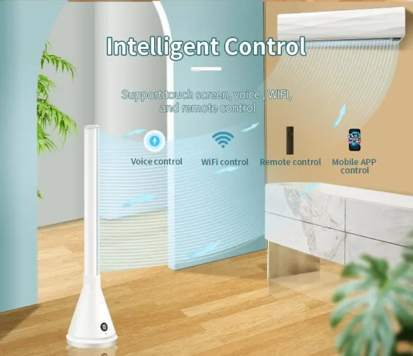 Ceramic Heating Bladeless Tower, Electric, Plastic - view 5