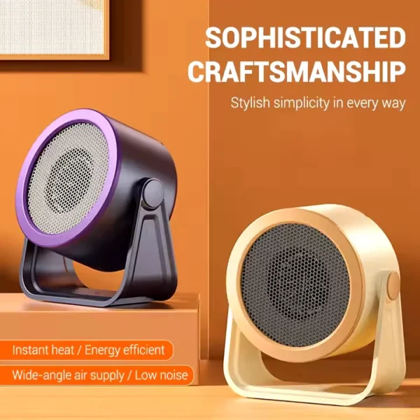 Ceramic Plastic Space Fan, Portable, PTC, 500W - view 2