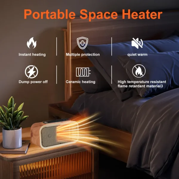 Ceramic Smart Home Heater, Portable, PTC - view 6