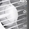Certified Bathroom Exhaust Fan, 295m³, Electric - view 3